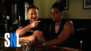 SNL Host Russell Crowe and Leslie Jones Play a Drinking Game