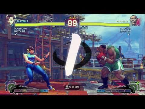 TAKAHOKO [Chun] vs carp0326 [Balrog] SSF4 Japanese Online Ranked Matches - TRUE-HD