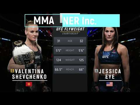 UFC Valentina Shevchenko vs Jessica Eye - Leg Kick Knockout