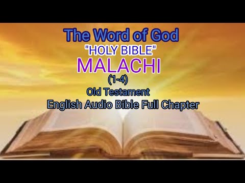 The Holy Book "BIBLE" 39 The Book of MALACHI (1-4) English Audio Bible Full Chapter Old Testament