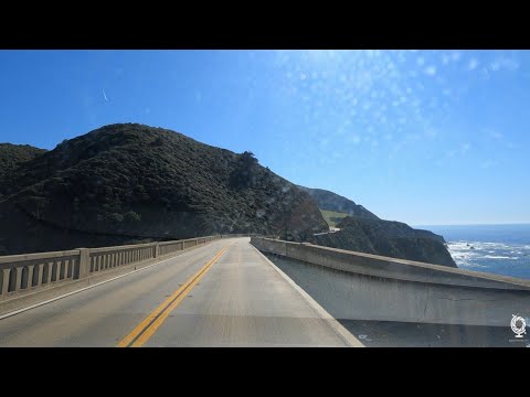 Scenic Drive along Big Sur ,CA on Highway 1 in 4K UHD