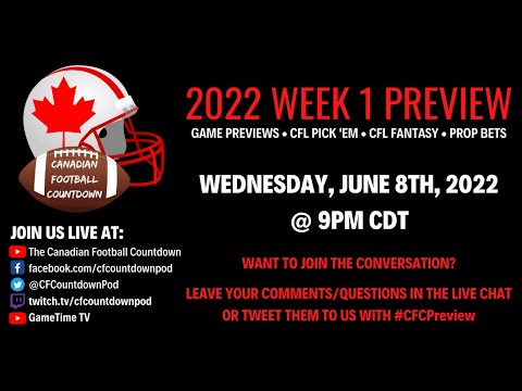 2022 CFL Week 1 Odds and Predictions 2 hqdefault
