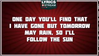 I&#39;ll Follow The Sun - The Beatles tribute - Lyrics