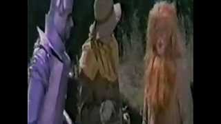 Turkish Wizard Of Oz (1971) - Lollipop Guild slaughters cavemen with magical cannon