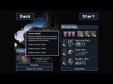 Into the Breach Advanced Edition - Unfair 4 island victory(Blitzkrieg) / Volcanic Hive