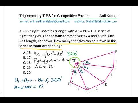 How Many Right Triangles in Spiral Pattern Trigonometry Q1 Video