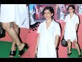 Sanya Malhotra Hot Legs Show At Yo Ke Hua Bro Screening