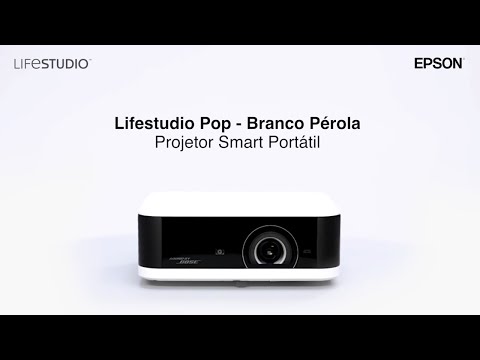 Projetor Smart Portátil Lifestudio Pop EF-61 - Branco Pérola