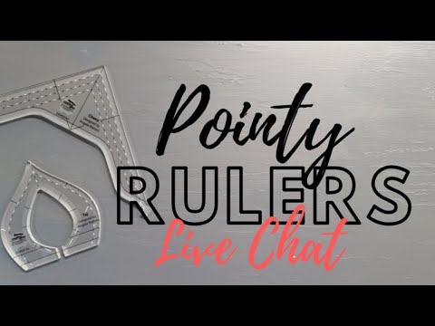 Live Chat! Machine Quilting with Pointy Rulers