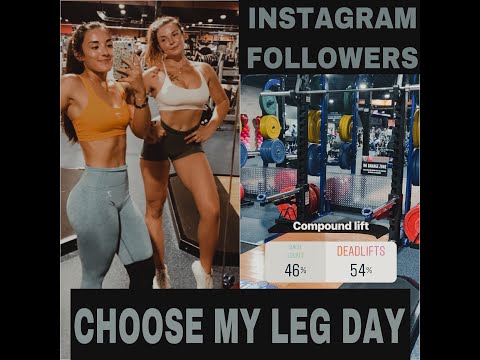 INSTAGRAM FOLLOWERS CHOOSE MY WORKOUT