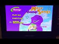 More Barney Songs 2009 HVN Dvd Menu Walkthrough