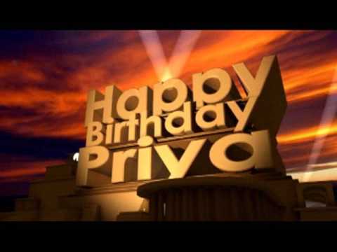 Happy Birthday Priya