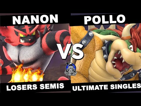 VELVET ROOM Losers Semis - Nanon (Incineroar) VS. Pollitopio (Bowser) Smash Ultimate Tournament