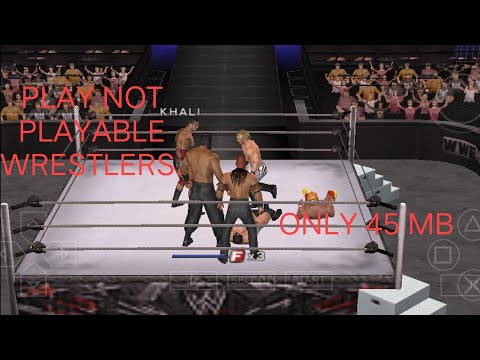 How to unlock and play not playable wrestlers in wwe svr 11 psp.Only 45 mb.