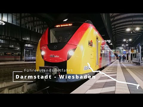 Führerstandsmitfahrt von Darmstadt Hbf über Mainz-Kastel nach Wiesbaden Hbf