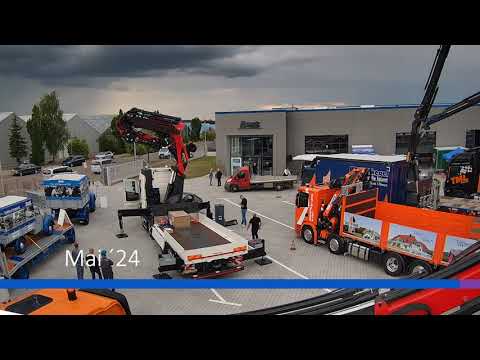 Multifunktionshalle von Frank Fahrzeugbau im Zeitraffer