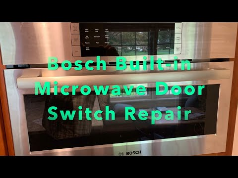 Bosch Built-In Wall Oven Microwave Oven Door Switch Repair - 800 Series