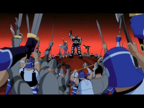 Darkseid returns to Apokolips and plans to attack Earth and New Genesis (Justice League Unlimited)