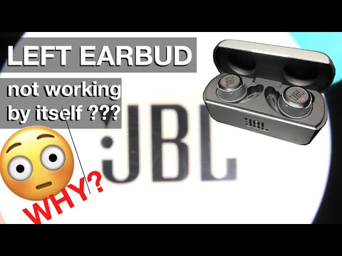 JBL TWS LEFT earbuds  not working by itself - ALL models