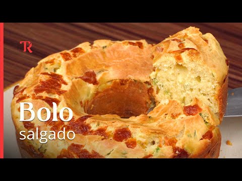 Super easy and fluffy savory cake, perfect for an afternoon snack!