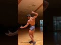 teen bodybuilder practices arnold posing transitions