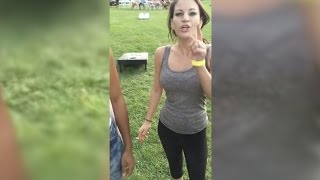 Woman launches into racist rant against couple