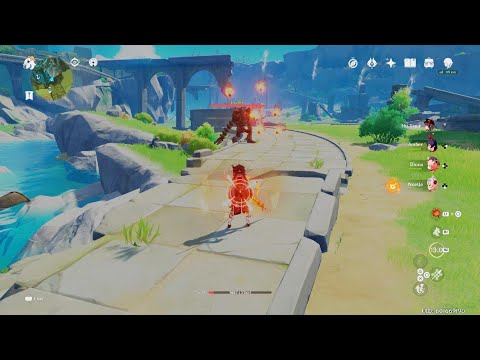 Genshin Impact_(2nd test) Testing Noelle's Lv.60 Talent, Devotion.