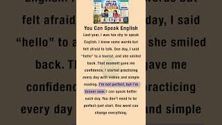 You Can Speak English || #learnenglish #speakenglish
