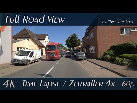 Landkreis Rotenburg, Germany: Bremervörde - Hesedorf - 4x Time Lapse (Zeitraffer) - 4K UHD Video
