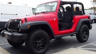 preview picture of video 'Hendersonville Chrysler Dodge Jeep Ram 2014 Jeep Wrangler 4x4 Willys Wheeler'