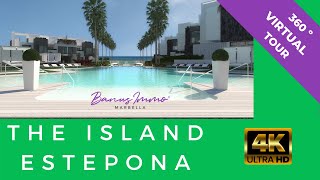 The Island, Estepona, Stunning Beachfront Complex in Estepona- 360º VR Walking Tour in UHD 4K