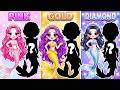 Huntrix & Saja Boys: Pink vs Golden vs Diamond Mermaid Couple Contest! | DIY Fashion Paper Dolls DEFAULT Thumbnail