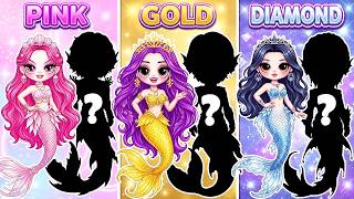Huntrix & Saja Boys: Pink vs Golden vs Diamond Mermaid Couple Contest! | DIY Fashion Paper Dolls MQDEFAULT Thumbnail