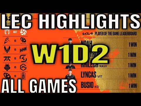 LEC Week 1 Day 2 Highlights ALL GAMES - LEC W1D2 2026