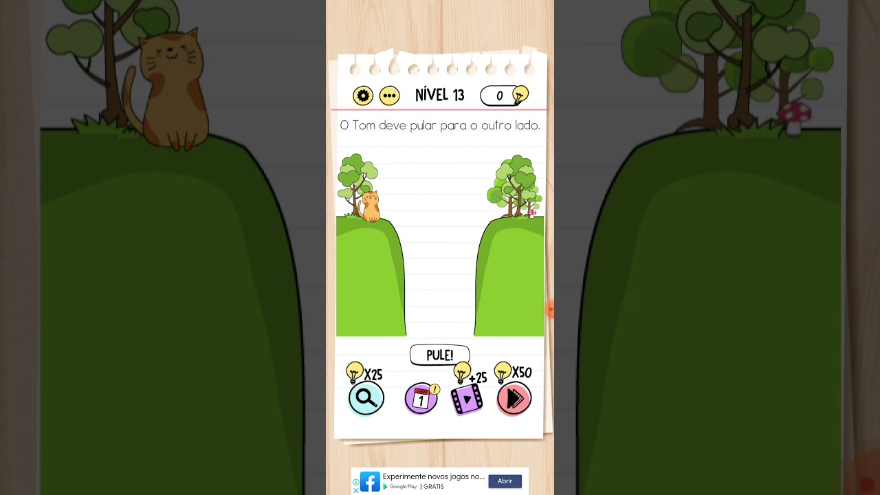 como passar do nivel 13 do Brain test