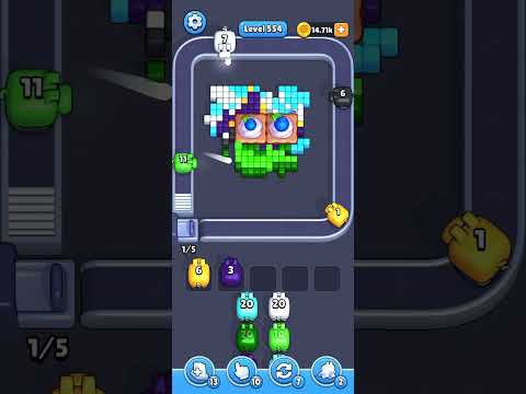 Pixel Flow Level 554 Walkthrough