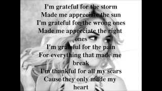 Rita Ora-Grateful Lyrics Video