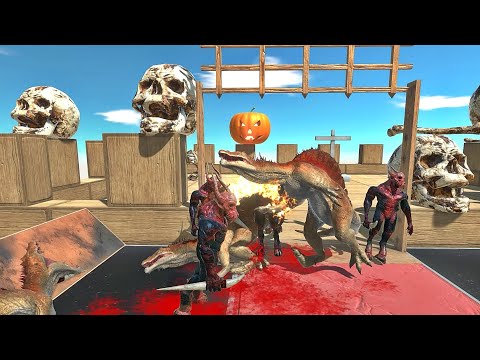 Dinosaur Team vs Infernals Who Can Survive? - Animal Revolt Battle Simulator