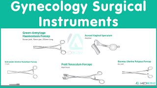 100 Commonly used Gynecological Surgery Instruments, pictures and uses