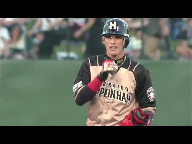 【1回表】初回からチャンスメーク!! ファイターズ・陽 攻撃の口火を切る2ベース!! 2016/8/26 L-F
