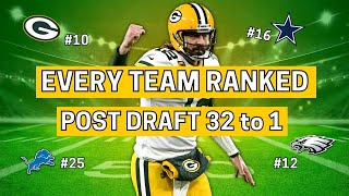 Ranking Every NFL Team AFTER The 2022 NFL Draft
