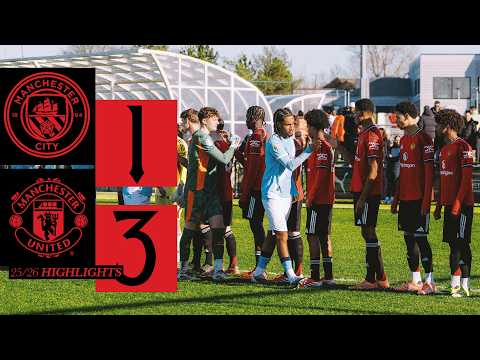 Derby Day Victory! | Man City v Man Utd | U18s Highlights | The Academy