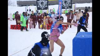 preview picture of video 'Snowball Festival Uonuma City Niigata 魚沼市小出国際雪合戦'