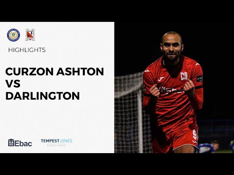 Curzon Ashton 0-2 Darlington - National League North -2022/23