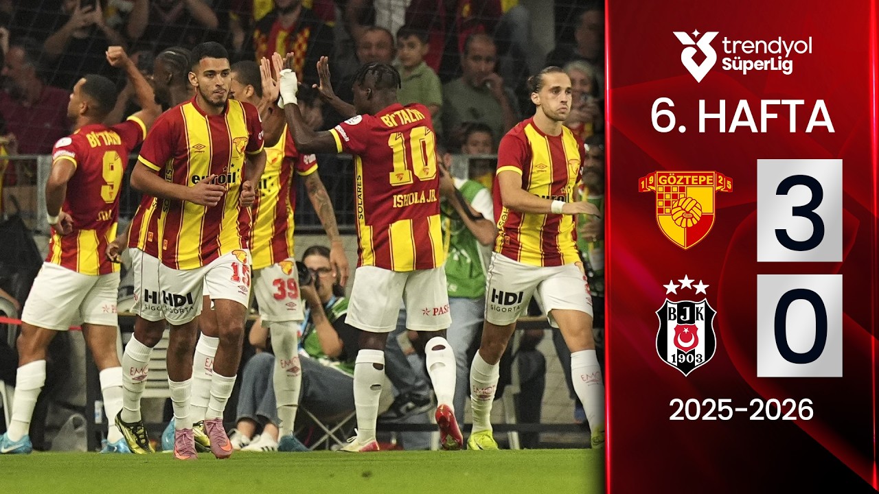 Göztepe (3-0) Beşiktaş | MAÇ ÖZETİ | 6. Hafta - 2025/2026