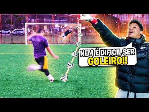“SER GOLEIRO É FACIL…” - CAIO LO FOI PRO GOL PRA MITAR!!