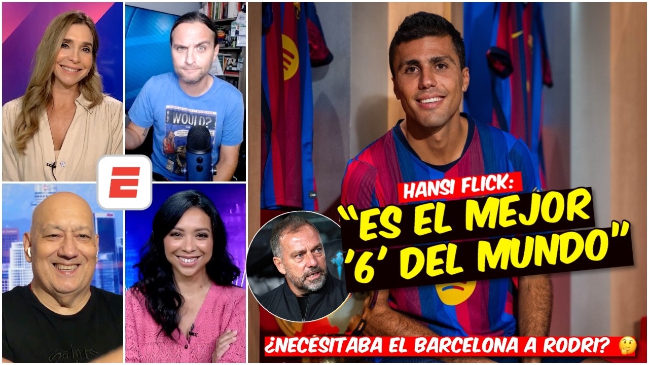 Barcelona SOLO CON Rodri NO VA A GANAR la CHAMPIONS pero SI LA LIGA. Hace FALTA un 9 | ESPN Deportes