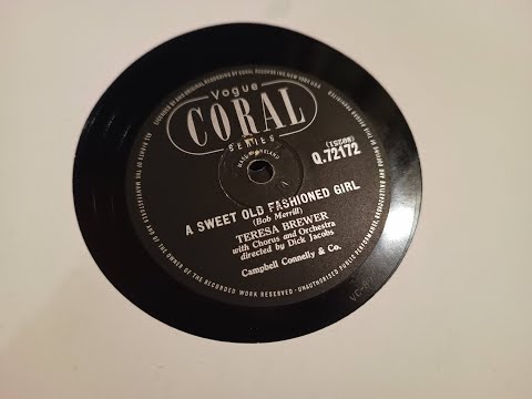 A Sweet Old Fashioned Girl - Teresa Brewer - 78rpm