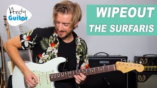 WIPEOUT Guitar Lesson (Surfaris/ Ventures) How to Play