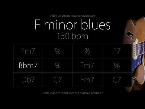 F minor blues (Jazz/Swing feel) 150 bpm : Backing Track